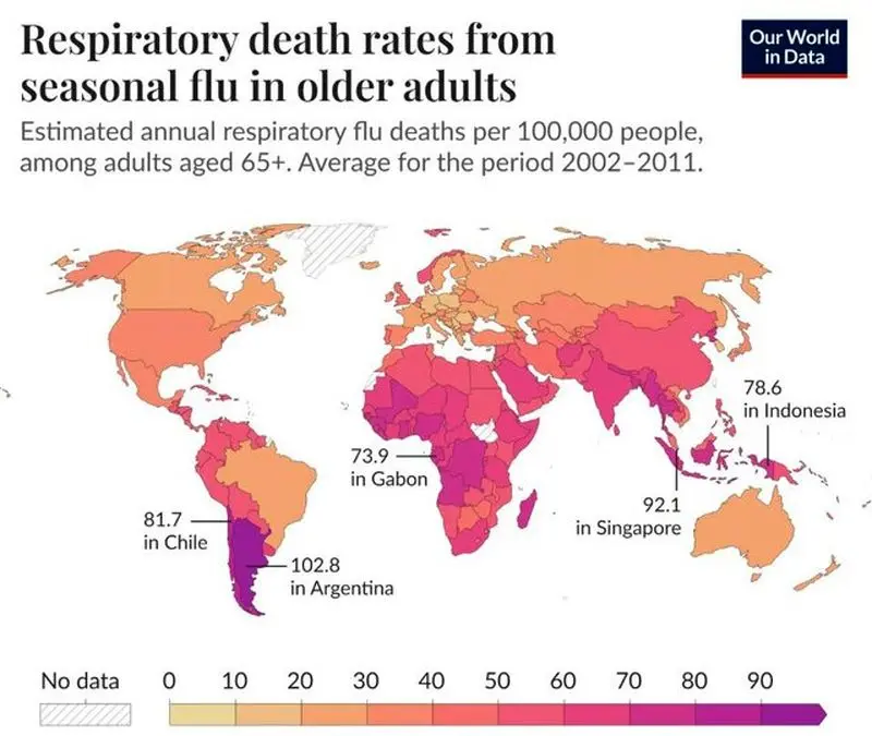 نقشه آنفلوآنزا