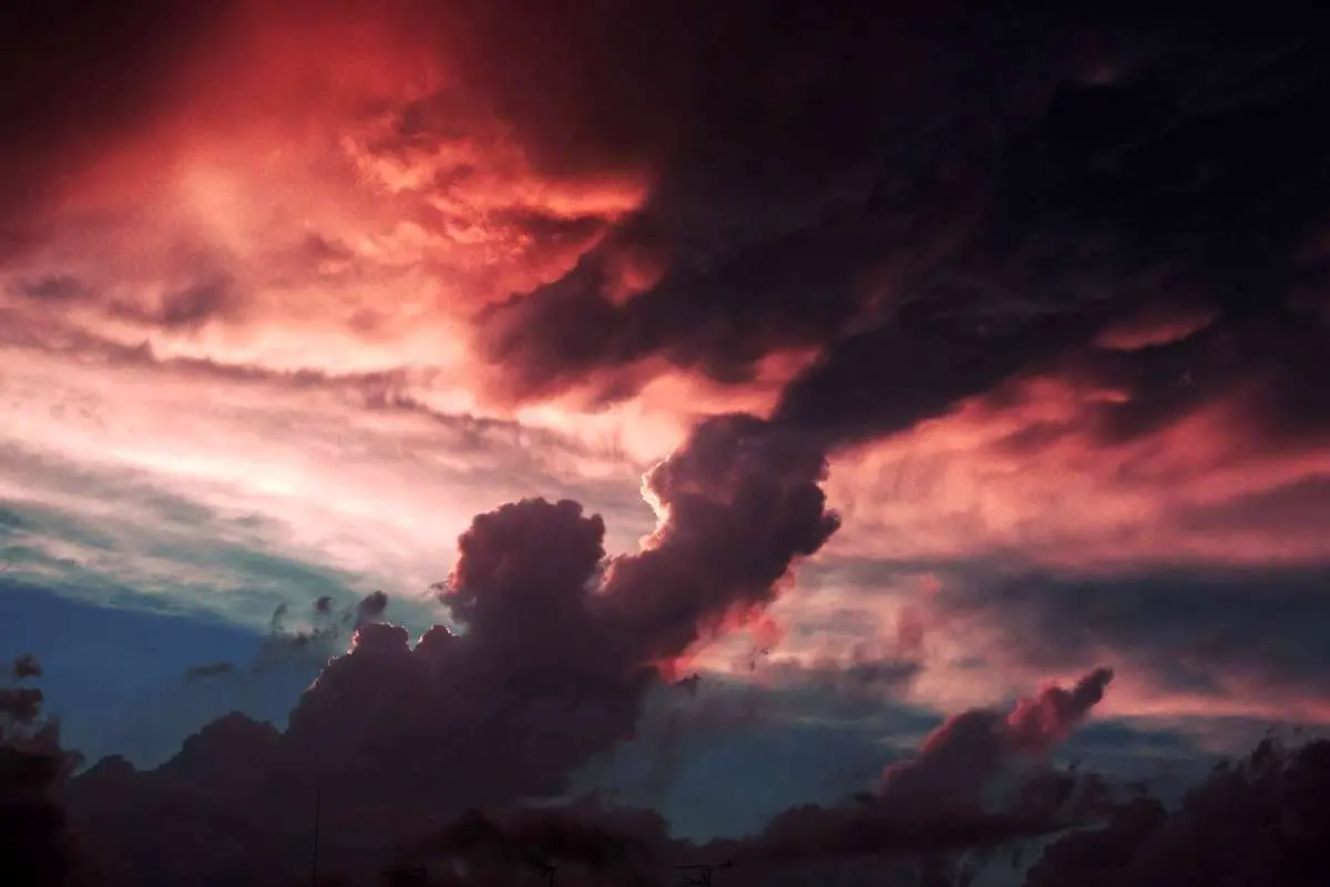 ابرهای عجیب ماموتی در ترکیه