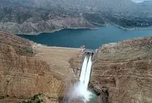 تصویر هوایی از سد مارون