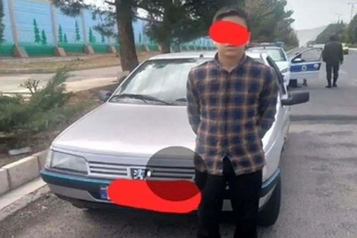 توقیف خودروی نوجوان ۱۴ ساله به‌دلیل تخلفات رانندگی