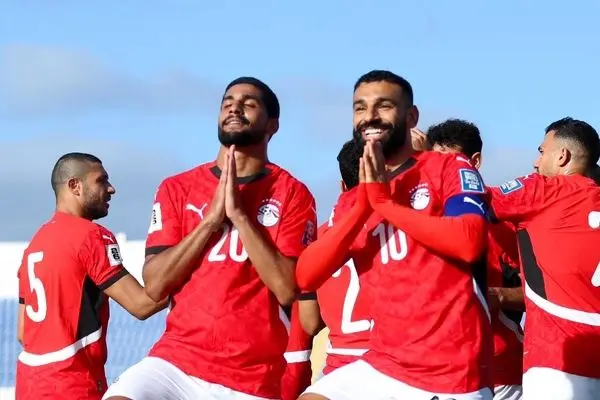 رقص صلاح و یاران پس از صعود به جام جهانی