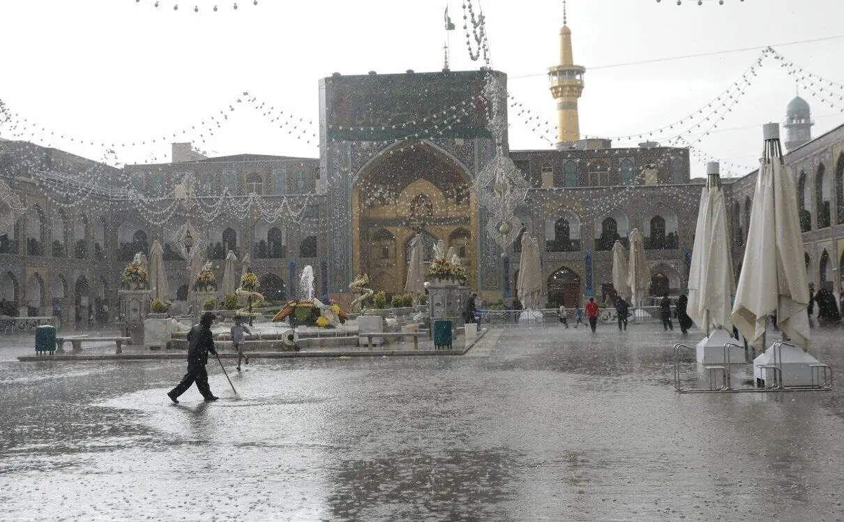 ویدئو؛ مشهدِ بارانی در واپسین روزهای بهار