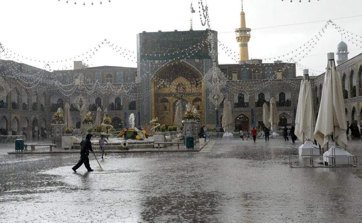 ویدئو؛ مشهدِ بارانی در واپسین روزهای بهار