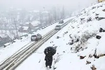 ببینید؛ بارش برف در هند