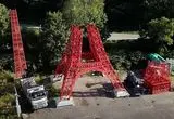 ببینید؛ پدربزرگ و نوه‌اش برج ایفل جدیدی ساختند