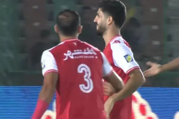 ببینید؛ گل اول پرسپولیس به استقلال خوزستان توسط خدابنده‌لو دقیقه 6
