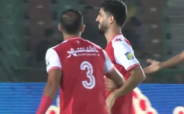 ببینید؛ گل اول پرسپولیس به استقلال خوزستان توسط خدابنده‌لو دقیقه 6