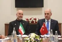 دیدار قالیباف با رئیس مجلس ترکیه