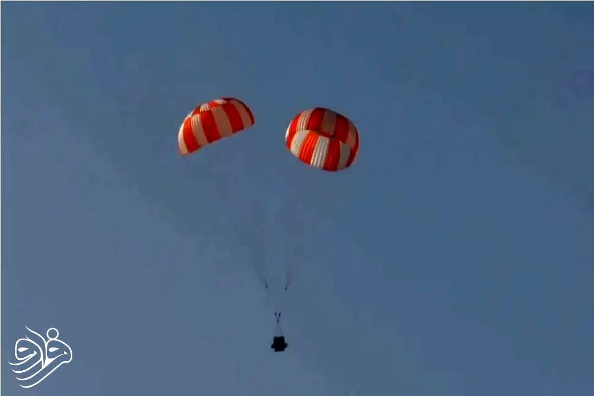 فرود تاریخی اولین چتر نجات کپسول فضانوردان هندی