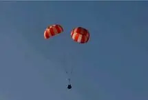 فرود تاریخی اولین چتر نجات کپسول فضانوردان هندی