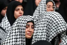 تصاویر؛ دانشجویان با چفیه در حسینیه امام خمینی