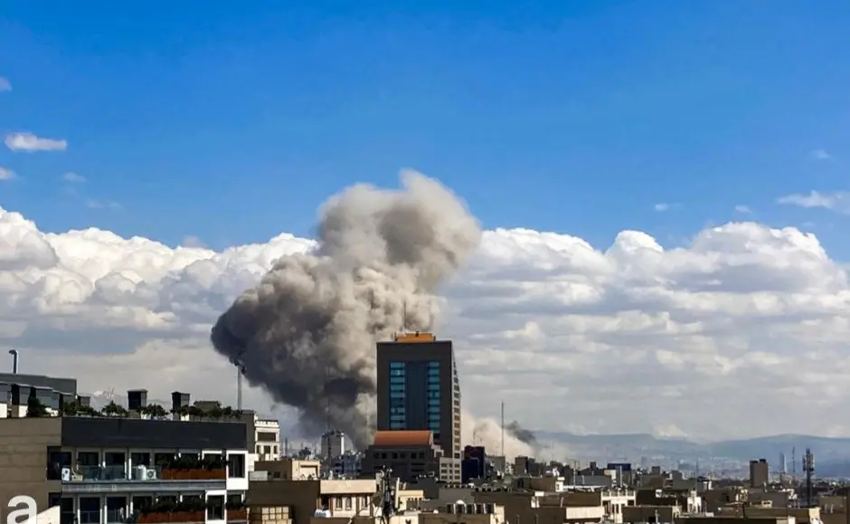 تصاویر؛ حملات هوایی به مناطقی در تهران