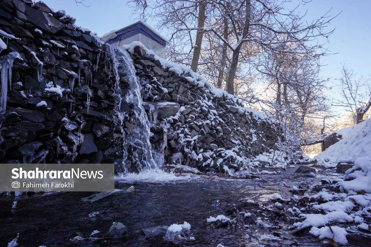 تصاویر؛ طبیعت زمستانی روستای کنگ 30