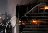 ویدئو؛ ویرانی ساختمان اداره مالیات اندونزی با آتش‌سوزی