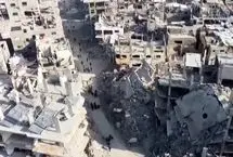 تصاویر پهپادی از ویرانی دو سال جنگ در غزه