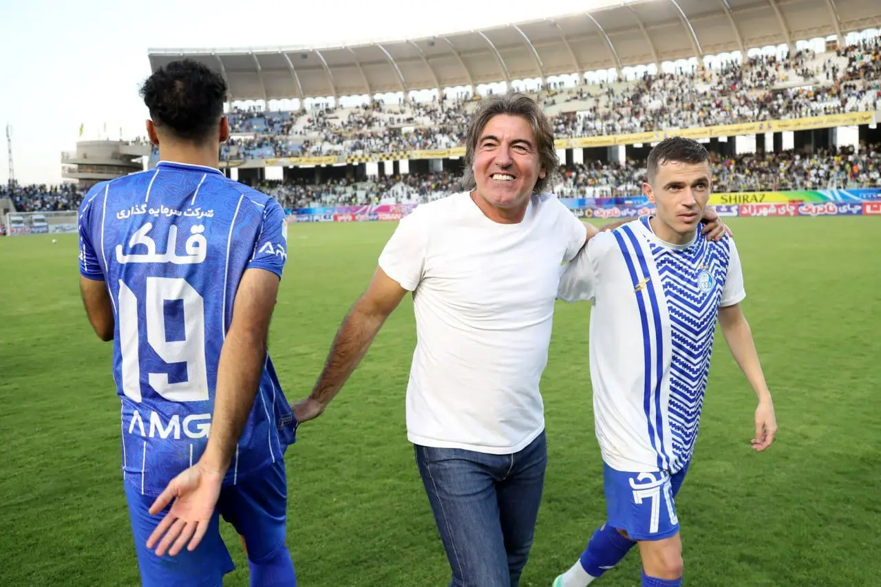 تصاویر؛ ساپینتو خوشحال‌ترین استقلالی در شیراز!