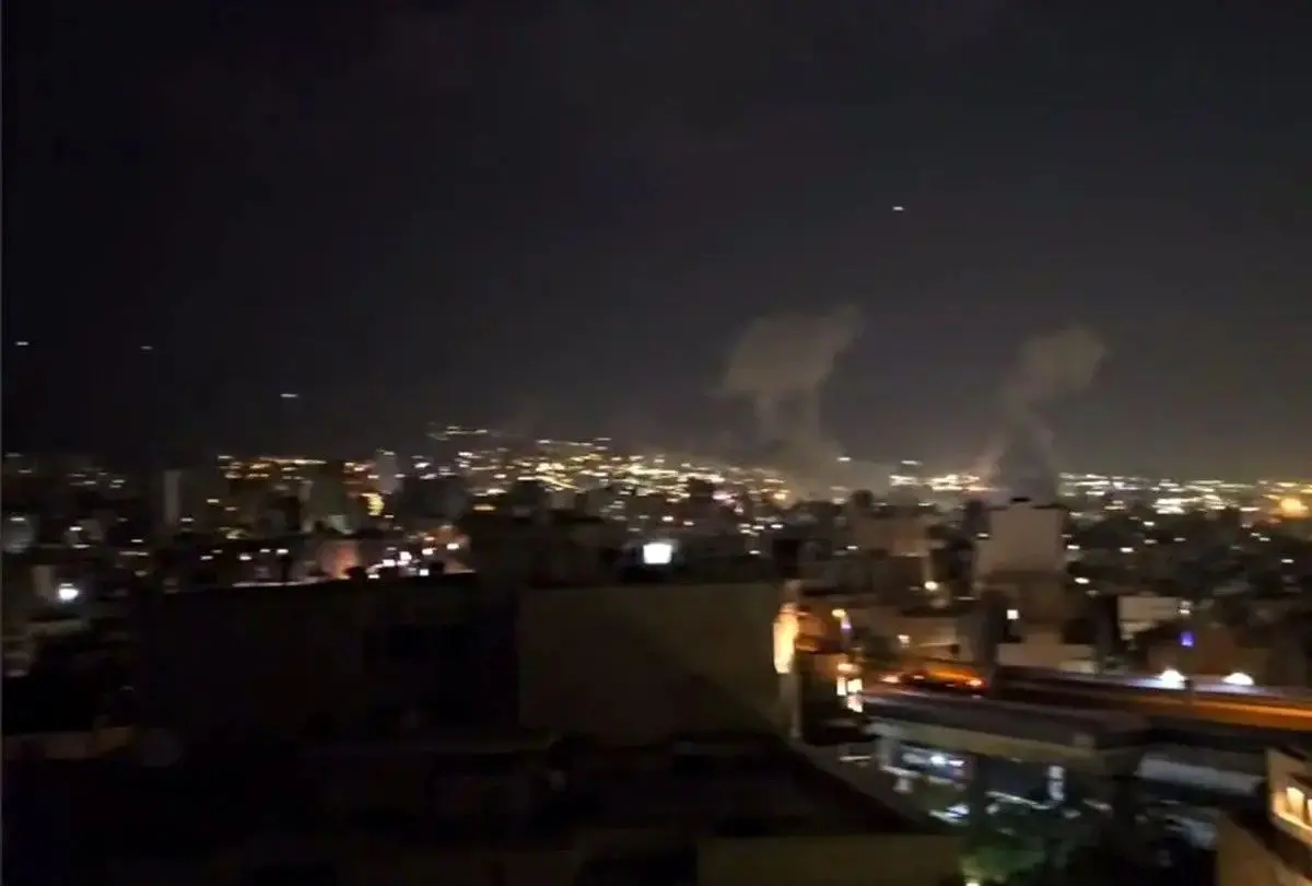 حمله هوایی به یک منطقه مسکونی در تهران 