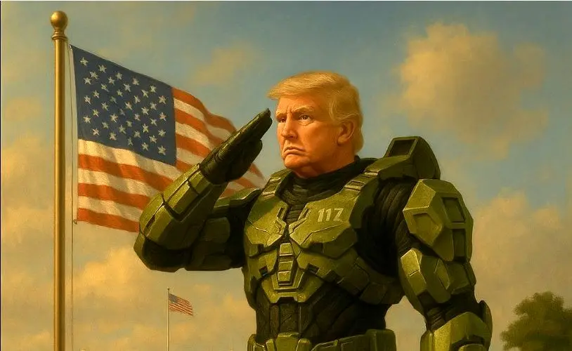 تصویر ترامپ با لباس مستر چیف؛ واکنش کاخ سفید به عرضه Halo روی PS5