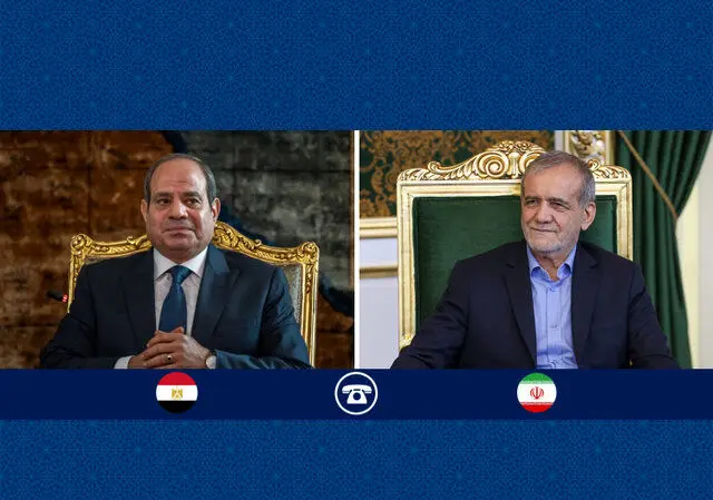 گفت‌وگوی تلفنی روسای جمهور ایران و مصر
