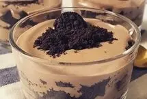 طرز تهیه دسر موکا با بیسکوییت اورئو 

