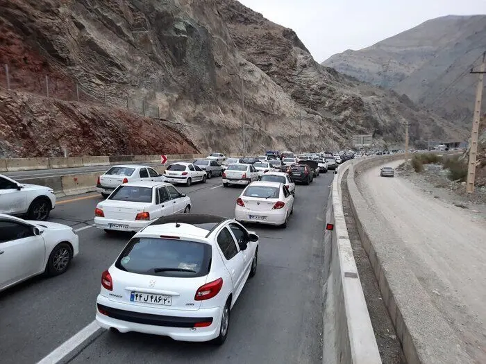 ترافیک سنگین در جاده‌های شمالی