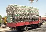 واژگونی ۳۰۰ کیسه برنج وسط جاده
