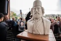 تصاویر؛ خاکسپاری پیکر استاد «ناصر مسعودی» در جوار میرزا کوچک‌خان