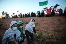 تصاویر؛ زائران پیاده حرم رضوی