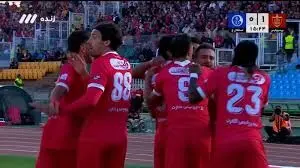 ببینید؛ گل اول پرسپولیس به استقلال خوزستان توسط سروش رفیعی دقیقه 16
