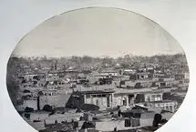 عکس هوایی از تهران در سال ۱۳۰۱ خورشیدی؛ دوران سلطنت احمدشاه 