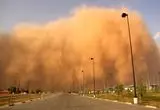 طوفان شن آسمان اردن را سرخ کرد