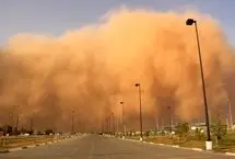طوفان شن آسمان اردن را سرخ کرد