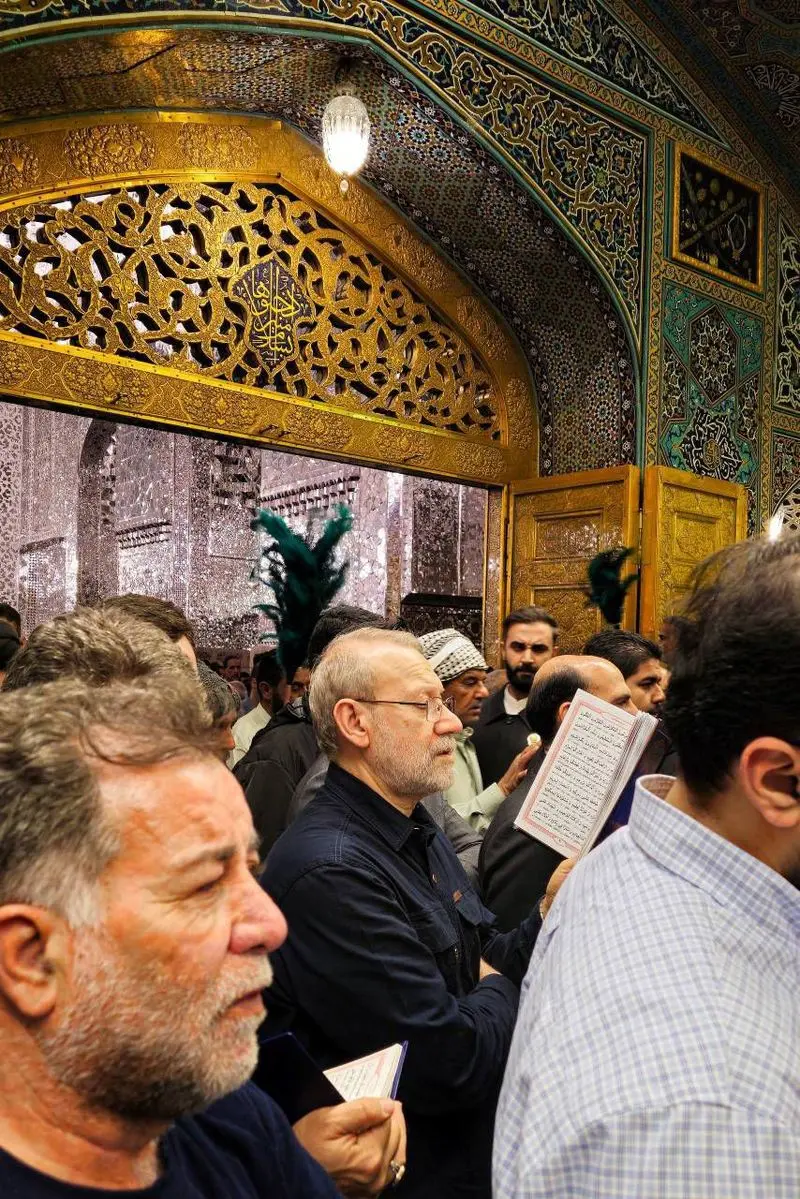 لاریجانی در حرم امام رضا