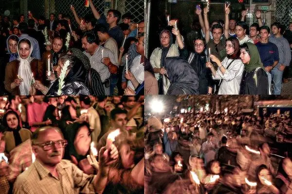 تصاویر؛ ابراز همدردی مردم تهران با قربانیان حملات ۱۱ سپتامبر