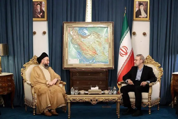 درخواست لاریجانی از عراقی‌ها در دیدار با عمار حکیم