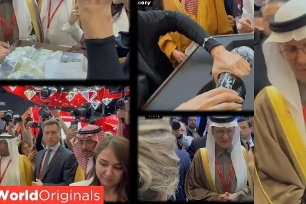 شاهزاده سعودی در سن‌پترزبورگ سوغاتی‌های روسی دریافت کرد