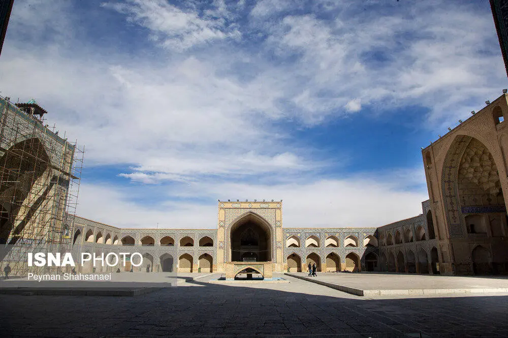 تصاویر؛ فرونشست در مسجد جامع اصفهان 37