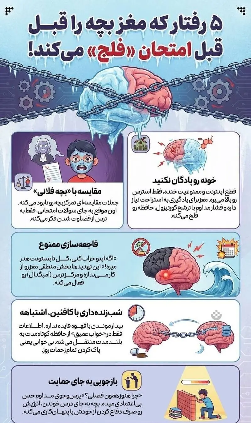 اینفوگرافی شب امتحان