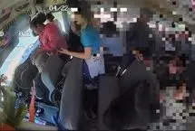 بیهوش شدن راننده زن اتوبوس مدرسه در حین حرکت