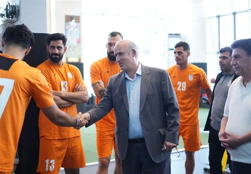 دیدار تاج با ملی‌پوشان قبل از کافا