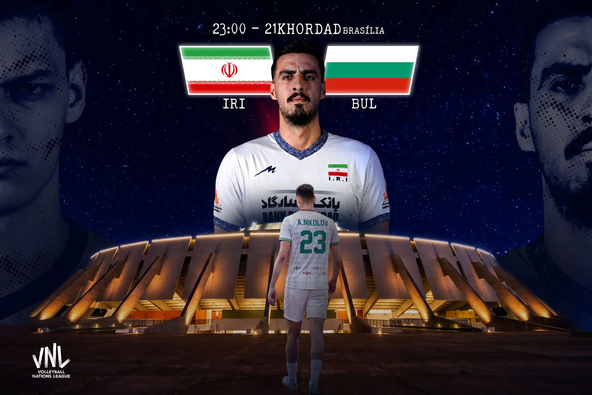 ساعت بازی تیم ملی والیبال ایران - بلغارستان در لیگ ملت‌های 2026