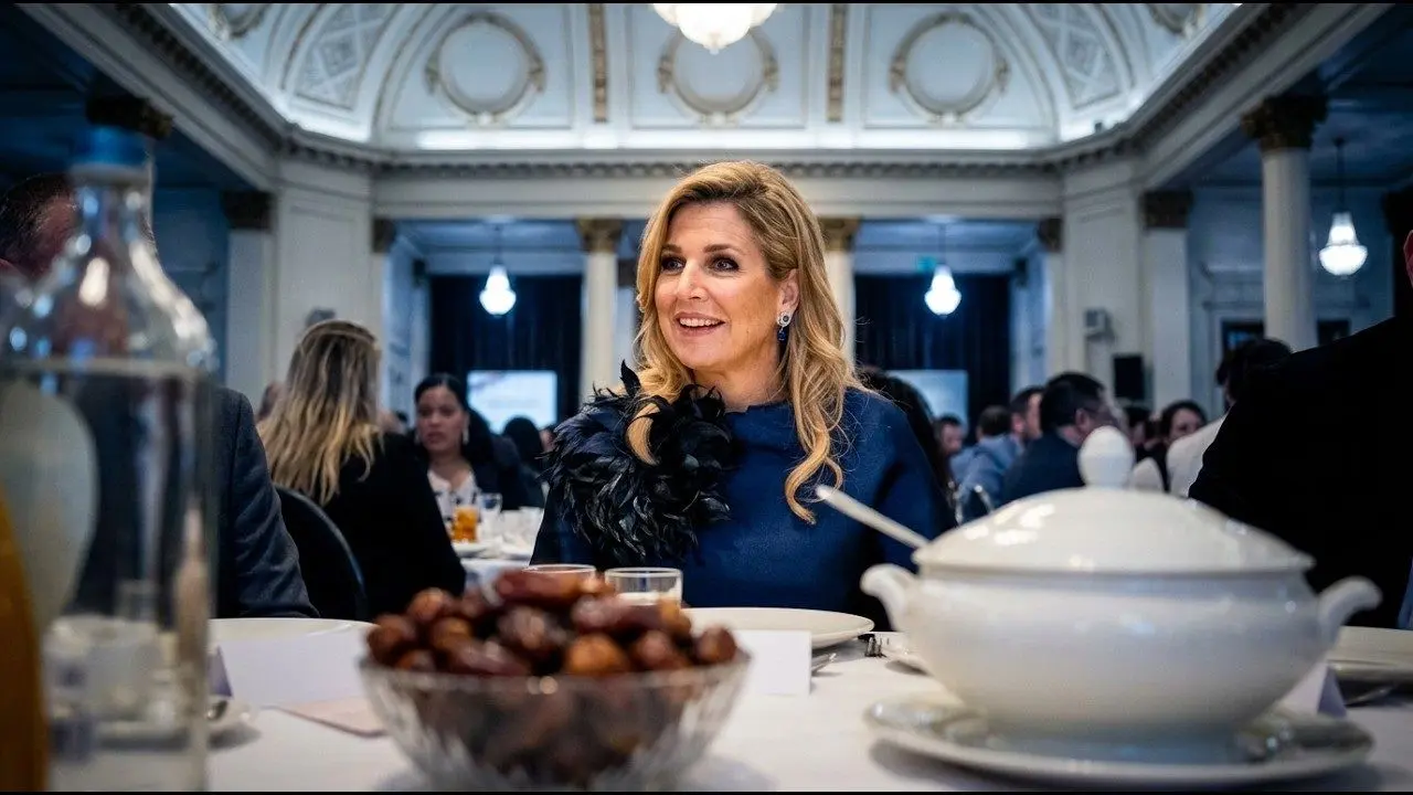 ملکه هلند در مراسم افطار مسلمانان