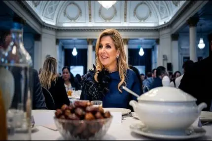 ملکه هلند در مراسم افطار مسلمانان