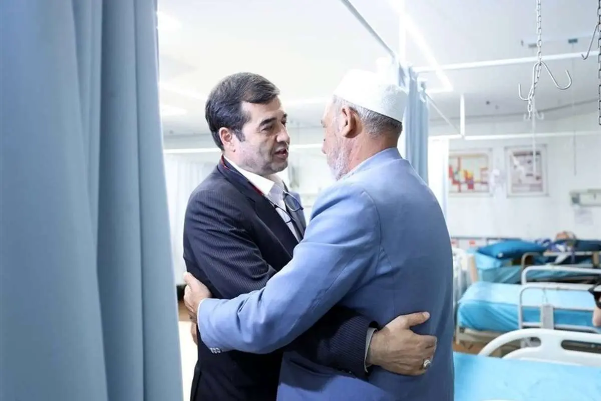 عیادت وزیر ورزش از صابر کاظمی و دستور ویژه برای پیگیری