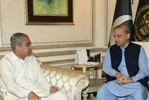 دیدار وزیر کشور پاکستان با شهباز شریف پیش از عزیمت به ایران