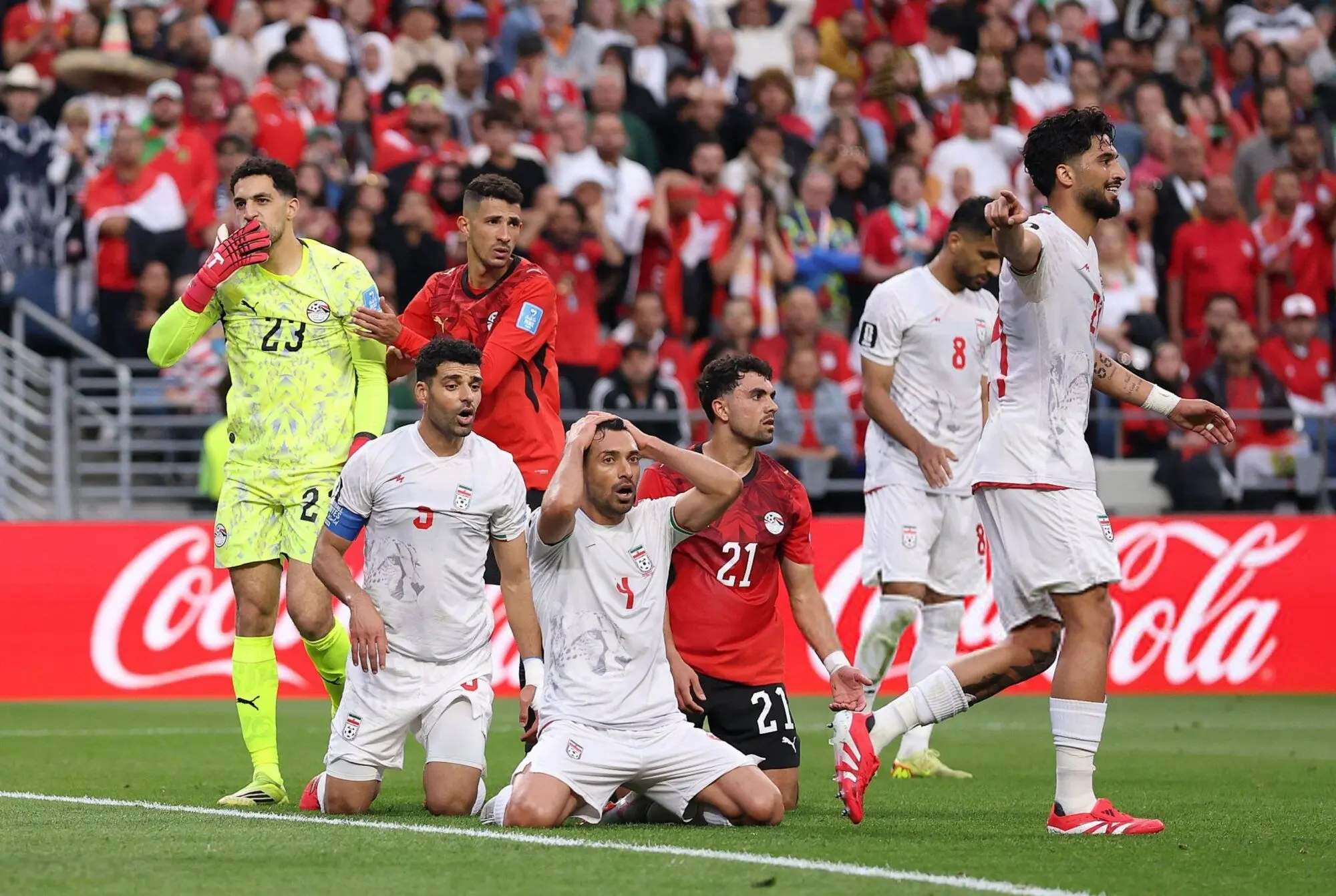 ببینید؛ آفساید و گل مردود شجاع در بازی ایران مقابل مصر