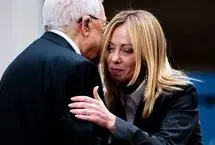 استقبال گرم جورجیا ملونی از محمود عباس