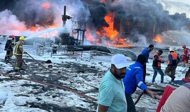 انفجار مخازن سوخت در بصره/ ۴ کشته و ۲۰ زخمی
