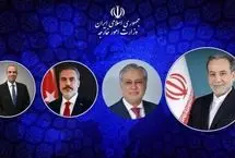 گفتگوی عراقچی با وزرای امور خارجه ترکیه، مصر و پاکستان