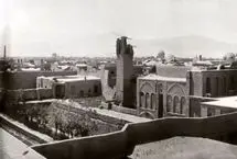 عکس هوایی شهر کاشان سال ۱۳۰۳ خورشیدی
